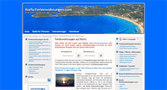 Desktop Screenshot of korfu-ferienwohnungen.com